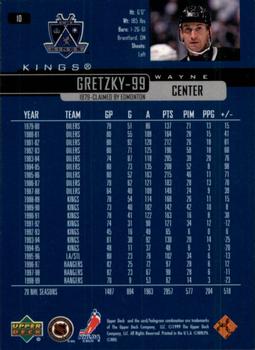 1999-00 Upper Deck #10 Wayne Gretzky Back