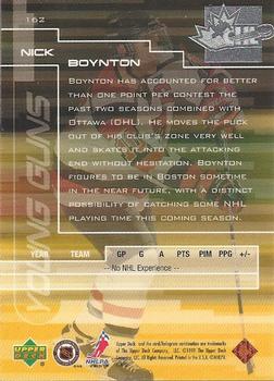 1999-00 Upper Deck #162 Nick Boynton Back