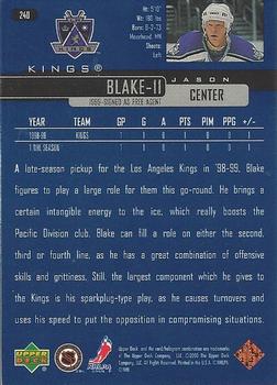 1999-00 Upper Deck #240 Jason Blake Back