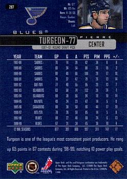 1999-00 Upper Deck #287 Pierre Turgeon Back