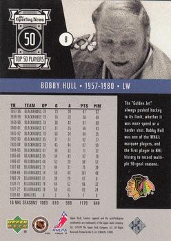 1999-00 Upper Deck Century Legends #8 Bobby Hull Back