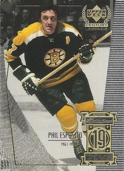 1999-00 Upper Deck Century Legends #19 Phil Esposito Front