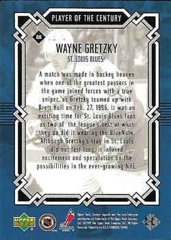 1999-00 Upper Deck Century Legends #88 Wayne Gretzky Back