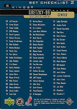 1999-00 Upper Deck Gold Reserve #135 Wayne Gretzky Back