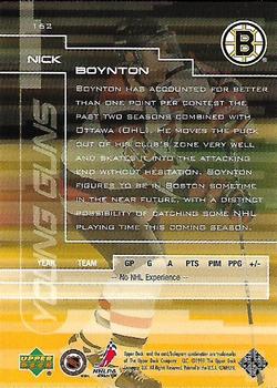 1999-00 Upper Deck Gold Reserve #162 Nick Boynton Back