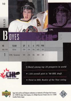 1999-00 Upper Deck Prospects #10 Brad Boyes Back
