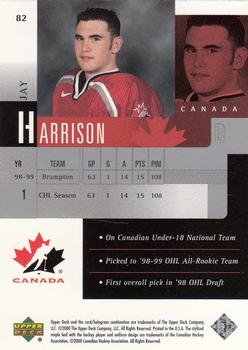 1999-00 Upper Deck Prospects #82 Jay Harrison Back
