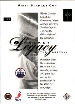1999-00 Upper Deck Ultimate Victory #114 Wayne Gretzky Back