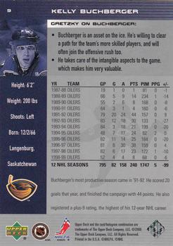 1999-00 Upper Deck Wayne Gretzky #9 Kelly Buchberger Back