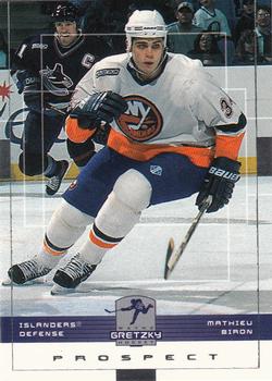 1999-00 Upper Deck Wayne Gretzky #105 Mathieu Biron Front