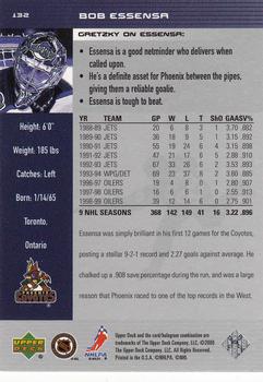 1999-00 Upper Deck Wayne Gretzky #132 Bob Essensa Back