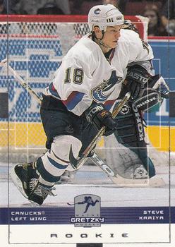 1999-00 Upper Deck Wayne Gretzky #171 Steve Kariya Front