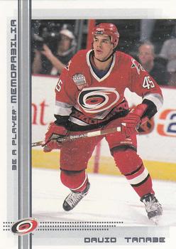 2000-01 Be a Player Memorabilia #47 David Tanabe Front