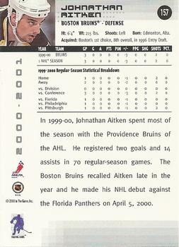2000-01 Be a Player Memorabilia #157 Johnathan Aitken Back