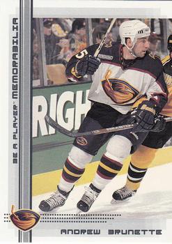 2000-01 Be a Player Memorabilia #211 Andrew Brunette Front