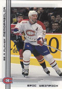 2000-01 Be a Player Memorabilia #320 Eric Weinrich Front