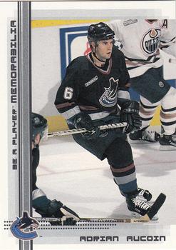 2000-01 Be a Player Memorabilia #362 Adrian Aucoin Front