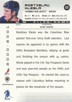Columbus Blue Jackets 2000-01 roster and scoring statistics at