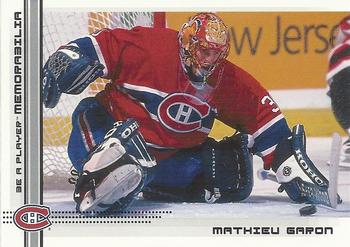 2000-01 Be a Player Memorabilia #422 Mathieu Garon Front