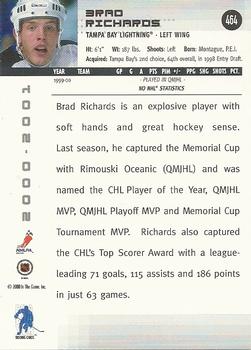 2000-01 Be a Player Memorabilia #464 Brad Richards Back