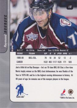 2000-01 Be a Player Signature Series #13 Ray Bourque Back