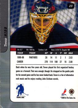 2000-01 Be a Player Signature Series #23 Trevor Kidd Back