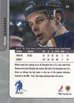 2000-01 Be a Player Signature Series #39 Michal Handzus Back