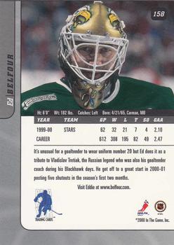 2000-01 Be a Player Signature Series #158 Ed Belfour Back