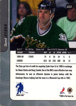 2000-01 Be a Player Signature Series #223 Darryl Sydor Back