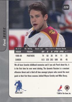 2000-01 Be a Player Signature Series #226 Pavel Bure Back