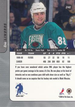 2000-01 Be a Player Signature Series #246 Eric Lindros Back