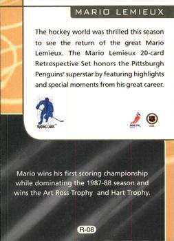 2000-01 Be a Player Signature Series - Mario Lemieux Retrospective #R-08 Mario Lemieux Back