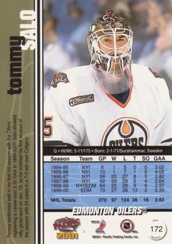 2000-01 Pacific #172 Tommy Salo Back