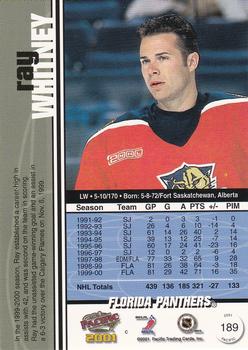 2000-01 Pacific #189 Ray Whitney Back