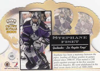 2000-01 Pacific Crown Royale #48 Stephane Fiset Back