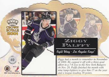 2000-01 Pacific Crown Royale #49 Ziggy Palffy Back