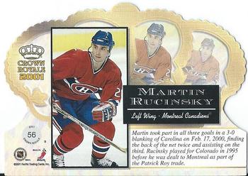 2000-01 Pacific Crown Royale #56 Martin Rucinsky Back