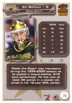 2000-01 Pacific Paramount #73 Ed Belfour Back