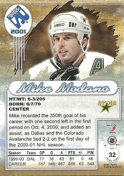 2000-01 Pacific Private Stock #32 Mike Modano Back