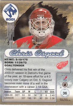 2000-01 Pacific Private Stock #36 Chris Osgood Back