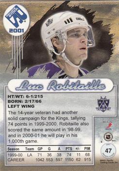 2000-01 Pacific Private Stock #47 Luc Robitaille Back