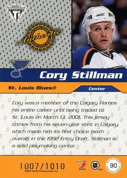 2000-01 Pacific Private Stock Titanium Draft Day #90 Cory Stillman Back