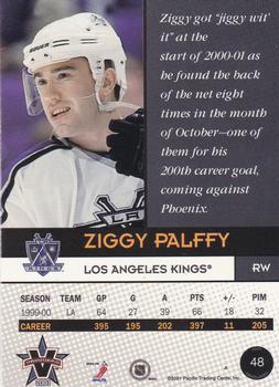2000-01 Pacific Vanguard #48 Ziggy Palffy Back