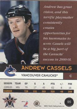 2000-01 Pacific Vanguard #95 Andrew Cassels Back
