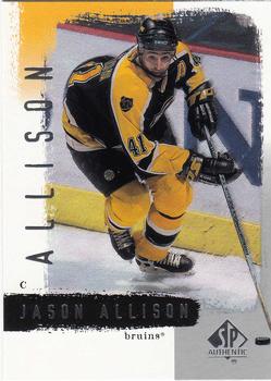 2000-01 SP Authentic #8 Jason Allison Front