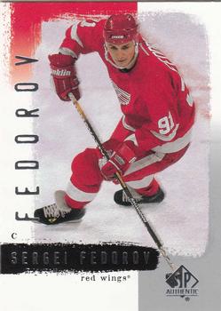 2000-01 SP Authentic #34 Sergei Fedorov Front