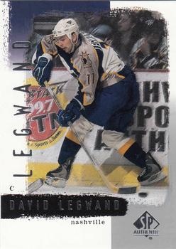 2000-01 SP Authentic #49 David Legwand Front