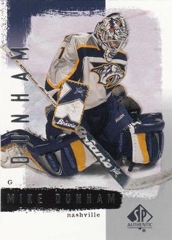 2000-01 SP Authentic #50 Mike Dunham Front