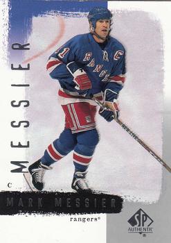 2000-01 SP Authentic #55 Mark Messier Front