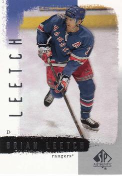 2000-01 SP Authentic #57 Brian Leetch Front